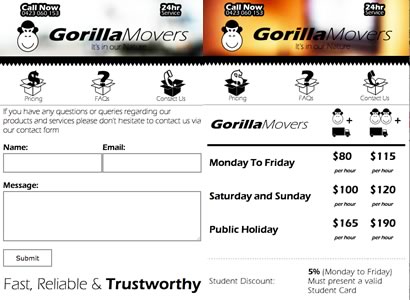Gorilla Movers Mobile App